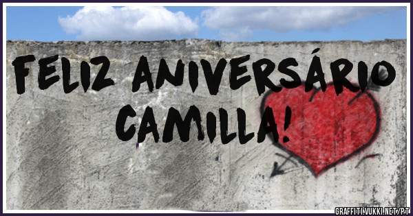 feliz aniversário  camilla!