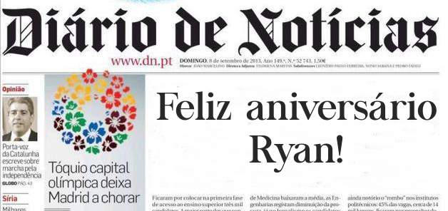 Feliz aniversário
 Ryan!
