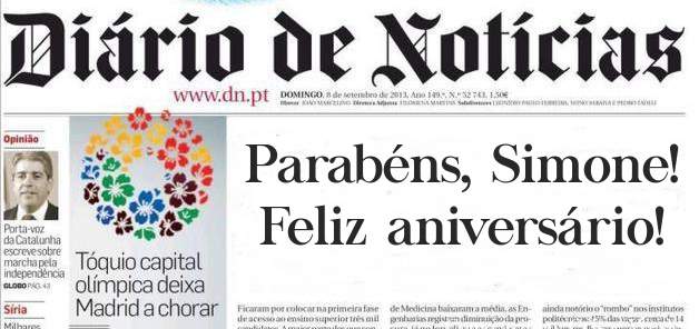 Parabéns, Simone!
Feliz aniversário!