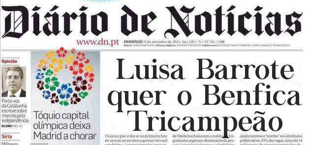 Luisa Barrote quer o Benfica Tricampeão 