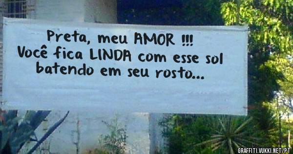 Preta, meu AMOR !!! 
Você fica LINDA com esse sol batendo em seu rosto...