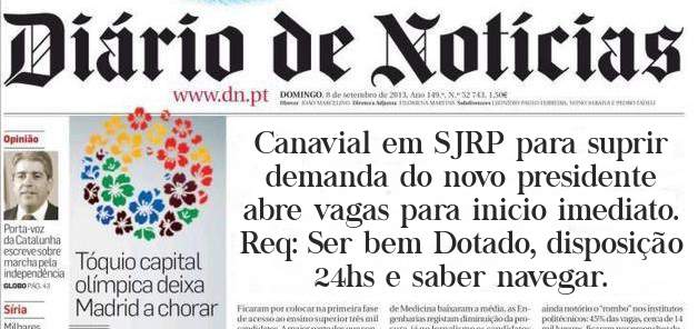 Canavial em SJRP para suprir demanda do novo presidente abre vagas para inicio imediato. Req: Ser bem Dotado, disposição 24hs e saber navegar. 