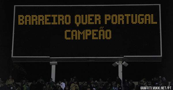 BARREIRO QUER PORTUGAL CAMPEÃO