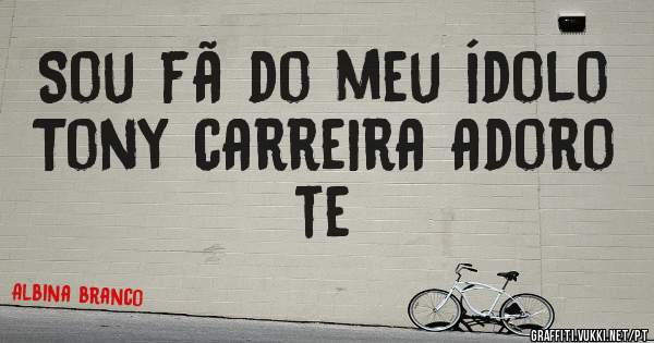 Sou fã do meu ídolo Tony carreira adoro te