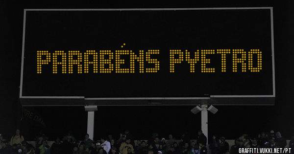 Parabéns Pyetro 