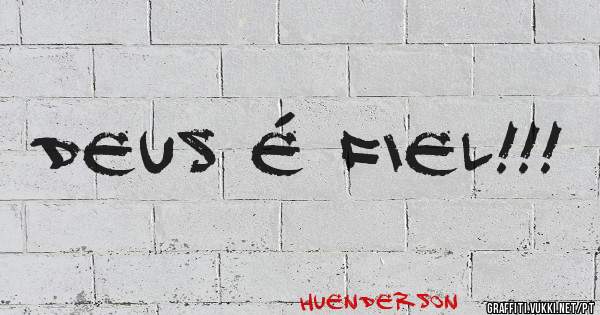 Deus é fiel!!!