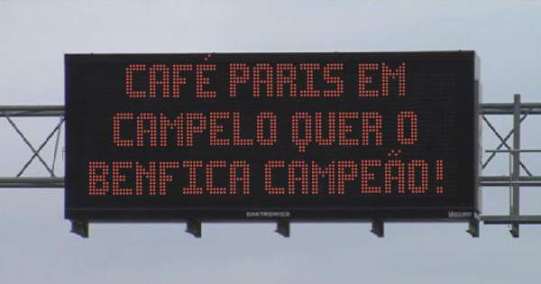 Café Paris em 
Campelo quer o
Benfica Campeão!