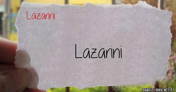 Lazarini