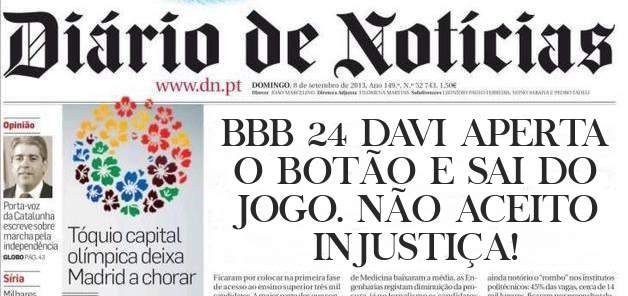 BBB 24 DAVI APERTA O BOTÃO E SAI DO JOGO. NÃO ACEITO INJUSTIÇA! 