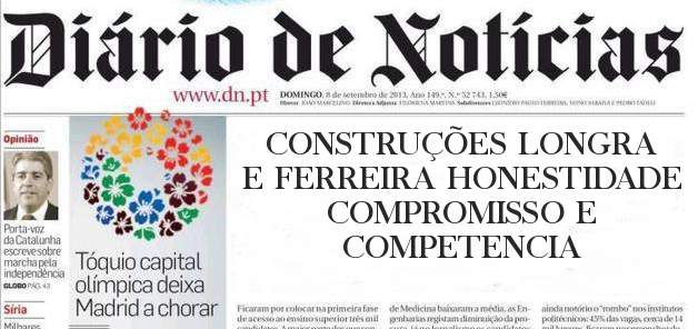 CONSTRUÇÕES LONGRA E FERREIRA HONESTIDADE COMPROMISSO E COMPETENCIA