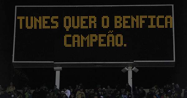 TUNES QUER O BENFICA CAMPEÃO. 