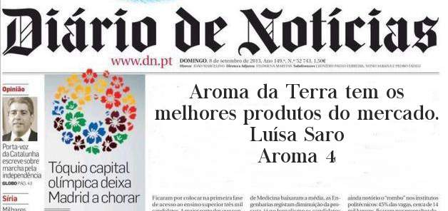 Aroma da Terra tem os melhores produtos do mercado.
                   Luísa Saro
Aroma 4